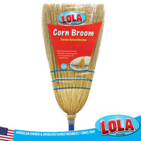 Item#107, Lola® Brand, 3 sew corn broom, flooring cleaning