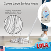 Cotton Deck Mop, White, w/ 4-Ply High Quality Yarn - W/2 Heads