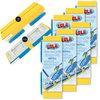 SqueezeMatic™ Butterfly Sponge Mop Refill, Compatible with Quickie TYPE S Sponge Mop, 9" Head, 6 Pack