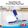 17" Wide Mop Head on this Spray Mop, #208, By Lola