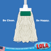 Cotton Floor Wet Mop w/ Scuff Remover