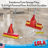 Lola Pro Amazin Sponge & Scrubber Roller Mop, w/ Ergonomic Comfort Rubber Grip -Case of 4