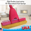 Lola Pro Amazin Sponge & Scrubber Roller Mop, w/ Ergonomic Comfort Rubber Grip -Case of 4