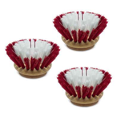 "The Original" Dishwashing & Vegetable Brush Replacement Heads - 3 Pack