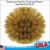 LOLA "The Original" Tampico Vegetable & Dish Brush Replacement Large Heads, 3 Pack