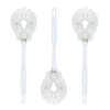 Toilet Bowl Brush, w/ Curved Head - 3 Pack