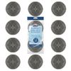 Jumbo Wire Mesh Scourer,  4" x 4" x 1.5" Galvanized Steel