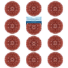Copper Mesh Scourer, size 3.5" x 3.5" x 1.25", for Heavy Duty Jobs (12 Pack)