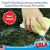Nylon Net & Sponge Cleaning Pad -YELLOW, 144 Pack