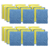 Lola Products Microfiber & Nylon Net Sponges: 12 Dual Sided Nylon Net Sponge Pads, Non-Scratch and 12-Sided Cleaning Sponge Pads, 24 Pack Combo