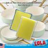 Lola Products Microfiber & Nylon Net Sponges: 2 Dual Sided Nylon Net Sponge Pads, Non-Scratch and 2-Sided Cleaning Sponge Pads, 4 Pack Combo