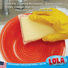Lola Products Microfiber & Nylon Net Sponges: 2 Dual Sided Nylon Net Sponge Pads, Non-Scratch and 2-Sided Cleaning Sponge Pads, 4 Pack Combo
