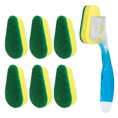 Soap Dispensing Dish Wand, with Changeable Sponge Head