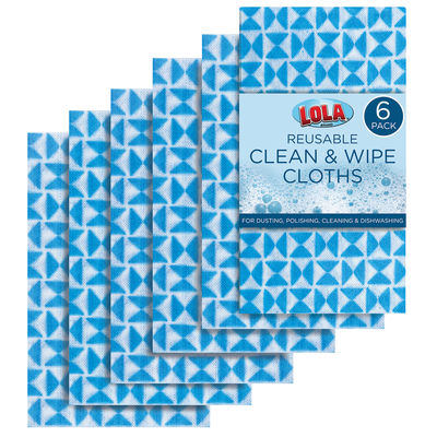 Anti-Microbial Clean n' Wipe Cloths - Comparable to Clorox Handi Wipes - 6 pack