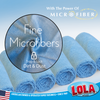 Jumbo Microfiber Cleaning Cloth, 14" x 16" - 6 Pack