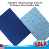 Natural Cellulose Scrub Sponges - 2 count