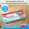 Swiffer Sweeper Compatible Wet Mopping Pad Refills, 72 count