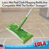 Swiffer Sweeper Compatible Wet Mopping Pad Refills, 72 count