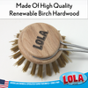 Replacement head, made from high quality birch hardwood, for "The Original" Dishwashing & Vegetable Brush