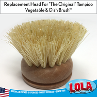 refill head, tampico, wood dish brush, h324, LOLA