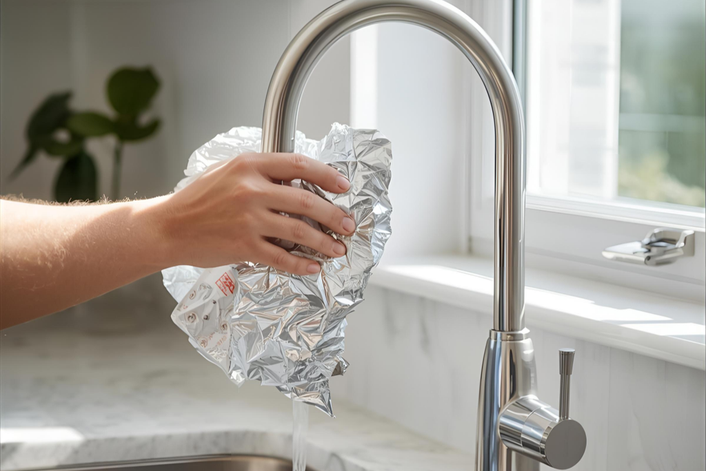 Foil-or-Faux? The Shiny Truth About Cleaning Your Bathroom Faucet with Aluminum Foil