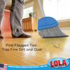 Angle Broom w/ Fine Flagged Tips Trap Fine Dirt and Dust, Item 105, LOLA