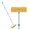 Deck Scrub Brush 9" Scrubber - Wet or Dry Removes Dirt, Leaves, Snow -by LOLA