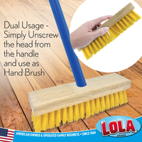 Scrubber deck brush with handle, 1069, LOLA