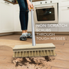 Deck Scrub Brush 9" Scrubber - Wet or Dry Removes Dirt, Leaves, Snow -by LOLA