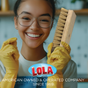 Deck Scrub Brush 9" Scrubber - Wet or Dry Removes Dirt, Leaves, Snow -by LOLA