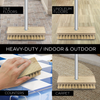 Deck Scrub Brush 9" Scrubber - Wet or Dry Removes Dirt, Leaves, Snow -by LOLA