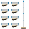 Deck Scrub Brush 9" Scrubber - Wet or Dry Removes Dirt, Leaves, Snow -by LOLA