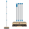 Deck Scrub Brush 9" Scrubber - Wet or Dry Removes Dirt, Leaves, Snow -by LOLA