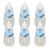 Cotton Deck Wet Mop Replacement Head, Soft Cotton Yarn, Fits Most Standard  US Threaded Handles