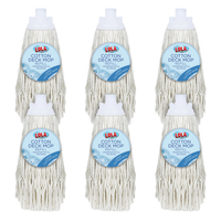 Cotton Deck Wet Mop Replacement Head, Soft Cotton Yarn, Fits Most Standard  US Threaded Handles