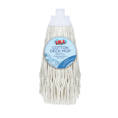 Cotton Deck Mop Head Refill, Item# 2011, lola products