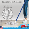 Cotton mop w/ High Quality Soft Cotton Yarn Absorbs Up to 3 Times its Weight in Water, 2011, LOLA