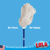 Cotton Deck Mop, White, w/ 4-Ply High Quality Yarn (case of 9)