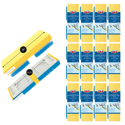 Lola Products Cellulose SqueezeMatic Butterfly Mop Refill for Quickie TYPE S - 12 CT