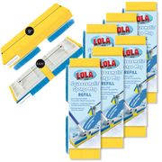 SqueezeMatic™ Butterfly Sponge Mop Refill, Compatible with Quickie TYPE S Sponge Mop, 9" Head, 6 Pack
