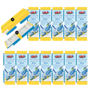 SqueezeMatic Butterfly Sponge Mop Refill, 9" Head, 12 CT