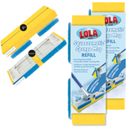 SqueezeMatic™ Butterfly Sponge Mop Refill, Compatible with Quickie TYPE S Sponge Mop, 9" Head, 2 Pack