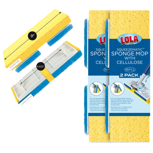 Lola Products Cellulose SqueezeMatic Butterfly Mop Refill for Quickie TYPE S - 2 CT