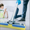 Squeezematic Butterfly Automatic Sponge Mop, 9" Heads w/ Scuff Remover, Includes 4 Mop Heads - 2 Foam w/ Cellulose Layer and 2 Foam #2039S