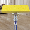 SqueezeMatic Butterfly Sponge Mop, 9" Wide Head and 48" Long Steel Handle, comparable to Quickie Automatic Sponge Mop Type S