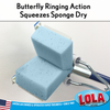 SqueezeMatic™ Sponge Mop, 9" Wide Head and 48" Long Steel Handle, #203, LOLA