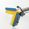 SqueezeMatic Butterfly Sponge Mop, 9" Wide Head and 48" Long Steel Handle, comparable to Quickie Automatic Sponge Mop Type S