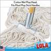 Lola #12 Cotton Wet Mop Head Refill, Item 213, Lola Products