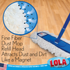 Flexible Dust Mop Refill, fine fiber attracts dust and dirt, #2151, LOLA BRAND