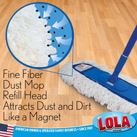 Flexible Dust Mop Refill, fine fiber attracts dust and dirt, #2151, LOLA BRAND